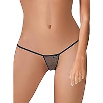 Tüll String Tanga Nicole in schwarz von Ritratti