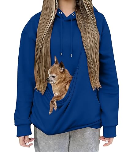 LoveLeiter Kapuzenpullover Mit Katzen-Tasche – Für Damen & Herren, Aus Polyester, Mit Herausnehmbarem Innensack, Haustier-Träger-Hoodie