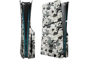 ElitePlay Schutzhülle für Playstation 5 Slim Model Disc Edition, Grau Camo