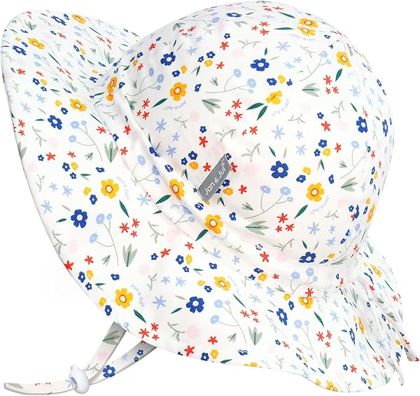 Jan & Jul Grow-with-Me Baumwoll-Flapper Sonnenhut für Babys und Kinder - 1