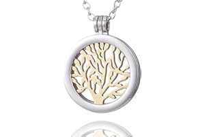 Morella Damen Halskette 70 cm Edelstahl und Anhänger mit Coin 33 mm in Schmuckbeutel