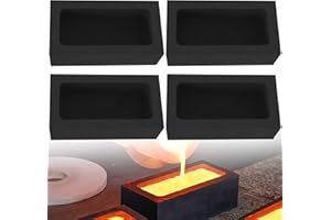 ‎LORMUZI lormuzi (1KG-Packung 4) Kokille aus Graphit Hochreine Graphitbarrenform Gold-Silber-Aluminium-Kupfer-Messing-Zink-Blei-Legierung Metallgussform