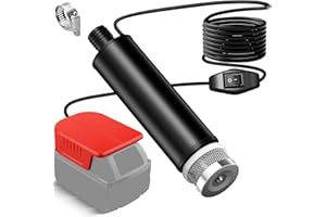 JJXNDO Portable Water Sump Pump for Milwaukee 18V M18 Li-ion Battery, 120W 12V Cordless Rain Barrel Water Transfer Pump, Electric Utility Pumps for Garden, Hot Tub, Tank, Pool, Ponds, Aquariums