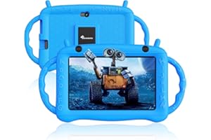 Semeakoko Kids Tablet 7 inch Android 12 Tablet for Kids Toddler Learning Tablet 32GB ROM Dual Camera WiFi Bluetooth Parental Control Kid-Proof Case Pre-installed Kids Apps YouTube Google Play