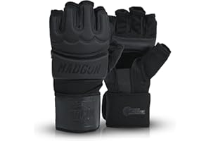 MADGON Guantes MMA Profesionales – Guantes de Boxeo Calidad Profesional y Construcción Duradera – Boxeo, Entrenamiento, Saco de Boxeo, Lucha Libre, Grappling, Artes Marciales – Guantes UFC
