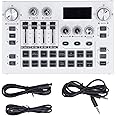 Digital Mixer for Beginner, Multifunctional Dual DSP Digital Chip Sound Mixer, Lightweight and Compact USB Sound Interface Sound Card for Studio Live Show Party Recording