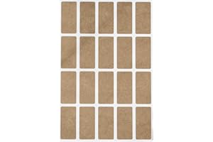 Royal Green Etichette Adesive Rettangolari Scrivibili in Carta Kraft da 40 mm x 19 mm - Confezione da 100 Pezzi