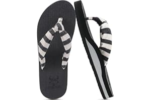 KuaiLu Tongs Femme été Tissu Thong Mousse de Yoga Plates Coussined Sandales Plage et Piscine Chaussures