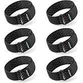 Trilancer Non Slip Elastic Webbing Straps 36 x 5 cm (Pack of 6) | Multipurpose Buckle Straps for Cables, Ropes, Hoses, Bicycl