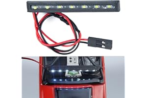 RUNUP 通用 54mm Roof Light Super Bright LED Light Bar Headlight for Axial SCX24 90081 1/24 RC Car Crawler Accessories