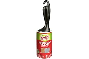 ‎SCOTCH-BRITE Scotch-Brite Everyday Clean Fusselroller, 1 Rolle 56 Blatt - Fusselrolle für Kleidung und Möbel gegen Fussel oder Tierhaare, Roller ist wiederverwendbar