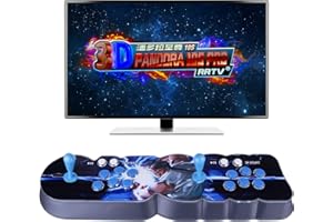 MARLO Console de Jeux vidéo Arcade, Pandora Box 18S Pro Métal Home Arcade Konsole, WiFi, 8000 en 1 Arcade Console Machine de Jeu à 2 Joueurs Double Stick avec HDMI/VGA - Type 1