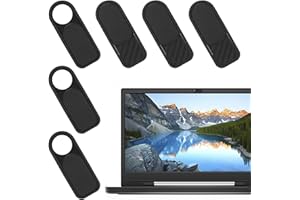 Bewudy 6 PCS Laptop Camera Cover Slide, Ultra Thin Webcam Cover for Laptop, Computer, Tablet, Phone, Interior Cabin Camera, Web Cam Blocker Protect Your Privacy