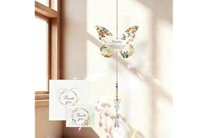 YOOTIKO Birthday Gifts for Nanny, Crystal Suncatcher Nanny Gifts, Presents for Nanny on Mother's Day Valentines Christmas, Ideal Mother Gifts, Meaningful Hanging Window Ornament