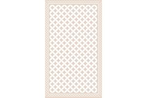 DobleUve Estudio Alfombra Vinílica Hidráulica 21 | Color Beige | 65x240 cm | Alfombra Cocina Lavable Antideslizante | Alfombra Vinilica | Suelo Vinílico | Alfombra Vinilo Salón