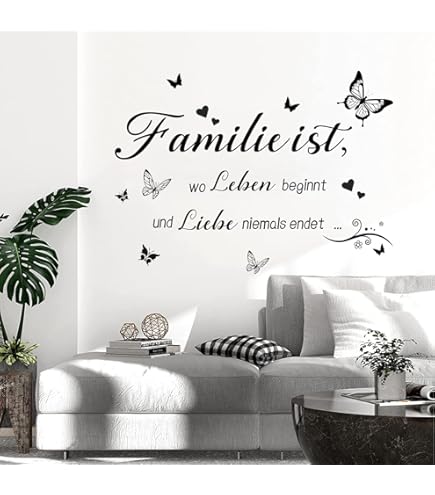 Tjapalo® A33 Flur Wandtattoo Zuhause Ist Kein Ort Sondern Ein Gefühl Wohnzimmer Wandspruch Zuhause Ist Wanddeko Flur Diele Wandaufkleber Wandtattoo Wohnzimmer, Größe: B140xH49cm, Farbe: Dunkelblau