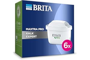 BRITA MAXTRA PRO Wkład z filtrem wody z kranu do usuwania kamienia nazębnego, 6 sztuk, oryginalny wkład do dzbanków filtrujących BRITA do gorących napojów (ochrona kamienia i wzmocnione urządzenia