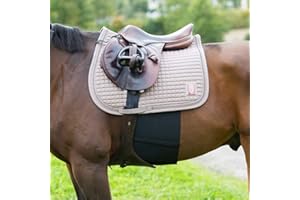 Horze - protector de vientre elástico , Black(BL)