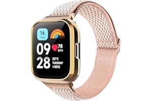 CHULN Nylon Strap Compatible with Redmi Watch 3 Active, Adjustable Elastic Sport Replacement Straps for Redmi Watch 3 Active Smartwatch.
