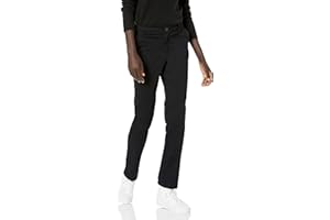 Amazon Essentials Mujer Pantalón Chino de Sarga Elástica Corte Ajustado y Pierna Recta