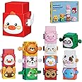 AM ANNA Nesting and Stacking Pop up Toys Set for Toddlers, Cause and Effect Toy with 12 Pcs Animal Blocks for Baby, Infant Toys 6-12 Months Montessori Toy for Babies,Stacking & Building
