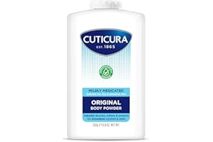 CUTICURA Mildly Medicated Body Powder 250g | Personal Hygiene | Sweat Control | Chafing & Friction Prevention | Itching Relief