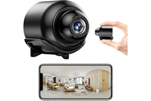 Genérico Mini Cámara Espía WiFi 1080P HD Invisible Camara vigilancia WiFi interio/Exterior,con detección de Movimiento y visión Nocturna Cámara con Grabación,interio/Exterior App Inalámbrico Alerta
