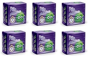 TOTÒ PICCINNI PILLO Premium New Born, Taglia 1 (2-5 Kg), 6 Pacchi da 28 (168 Pannolini Bimbo)