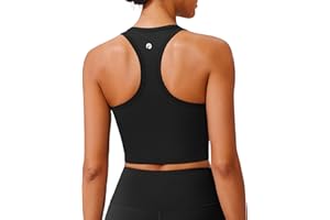 PINSPARK Sport BH Damen ohne Bügel Gepolstert Bustier mit Abnehmbaren Cups Racerback Push Up Sport Bra Atmungsaktiv Bralette Nahtlose Crop Tops Joggen Yoga Fitness
