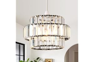 HARPER LIVING Easy Fit Pendant Shade, Matt Black Ceiling Light Shade with Diameter 27cm - Modern Lamp Shades for Bedroom, Kitchen, Living Room