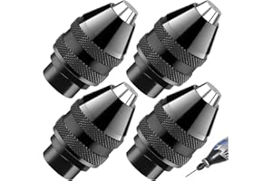 PYROCLASIA 4 Pcs 4486 Mandrin Mini Perceuse Accessoires Embout pour Dremel SDS Outils 1/32 bis 1/8 Adaptateur Foret Outils de Coupe Métal pour Perceuse pour Dremel 4000,400,3000,398,395,300,200,285,8200,800