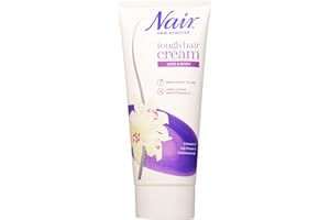 Nair Tough Hair Removal Cream - for Coarse & Dark Hair on Legs & Body - with Lily Flower Extract & Cotton Seed Oil – 200ml
