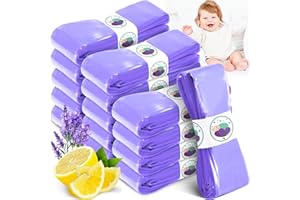 SaiXuan 15er-Pack Windeleimer Nachfüllkassetten 4,5M – Kompatibel mit Tommee Tippee Twist & Click, Sangenic Tec, Simplee – Geruchsdicht, EVOH-Material, Umweltfreundlich & Lila Duftfolie