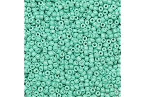 Bala&Fillic perles de rocaille 3mm Turquoise couleur, 3600pcs/100Grammes,8/0 perles de verre pour fabrication de bracelets, colliers et boucles d'oreilles (Turquoise)