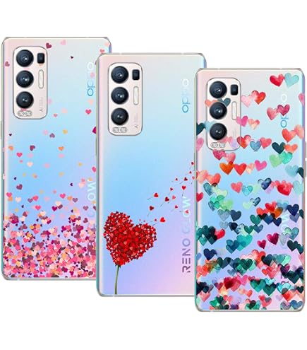 Custodia SEAHAI Per Oppo Find X3 Neo – Cover Ultrasottile In TPU Trasparente Con Motivi Colorati A Viti, Antiurto E Supporto Ricarica Wireless - 3