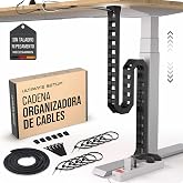 Desk Cable Organizer, Flexible Cable Chain, Flexible Cable Duct, Ideal for Organizing Desk Cables and Suitable for Height Adj