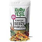Kuru Yeşil Kurutulmuş Sebze Karışımı - Mix Gran&uuml;l Karışık Sebze - &Ccedil;orba, Pilav ve Yemekler i&ccedil;in Doğal Lezzetli Sebze Karışımı