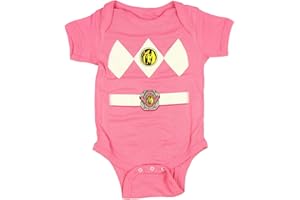 Power Rangers Pink Baby Ranger Kostüm Strampler Onesie (0-6 Monate)