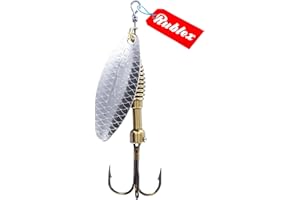 RUBLEX - 5 Cucharillas de Pesca C-Longue-2 Plata 8,00 GMS.