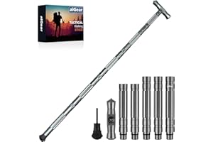 aiGear Bastones de Senderismo al Aire Libre/bastón de Senderismo Premium | Mecanizado CNC | para Senderismo, Camping, montaña, Senderismo