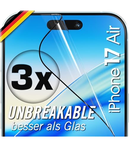 Ibywind Displayschutzfolie Für IPhone Air 5G – 2 Stück 9H Panzerglas Mit Metall-Kameraschutz, Einfach Zu Installieren, Kratz- Und Bruchsicher