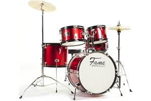 Fame JBJ1049A-R "Elias" 5-Piece Drum Kit (Red) - Batteria set