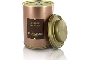 PASSERINI PASTICCERIA A MILANO DAL 1919 Rooibos de Noël, Tè Rosso Natalizio Aromatizzato, Edizione Speciale Natale 2020, Sfuso in Barattolo di Latta 100g, Dammann Frères