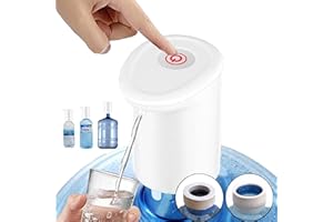 MIRTIKA Dispensador compacto de Agua para garrafas con Adaptador para Botellas de Agua comerciales. Grifos para Botellas de Agua Mineral. Dispensadores de Agua para bidones, Bomba eléctrica Agua