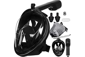 ‎RETOO Retoo S M maska do nurkowania, pełnotwarzowa maska do nurkowania dla dorosłych i dzieci, okulary do nurkowania, zestaw do snorkelingu, zabawka do basenu, maska wodna, maska pełnotwarzowa, 180 stopni