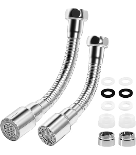 Rallonge De Robinet Pivotante 31 Cm - Acier Inoxydable - XIAQICA
