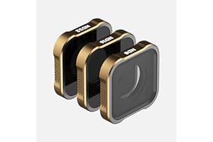 PolarPro - Shutter Collection - Filtres pour GoPro Hero 9, 10 & 11 - Kit de 3 filtres - ND8, ND16, ND32 - Filtres à densité Neutre - Idéal pour Le Milieu de journée ou Les environnements Lumineux