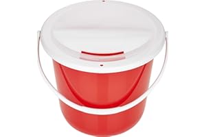 My Charity Boxes - Collecting Bucket Fundraising Donation Bucket - Available in 5 Colours (Red)
