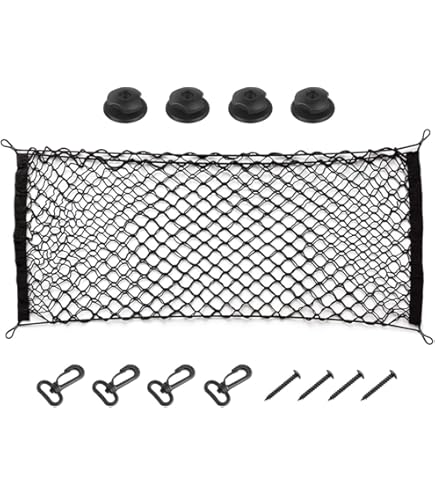 Envelope + Floor Style Automotive Elastic Trunk Mesh Cargo Net For Volvo Xc40 2018 2024 - View #14