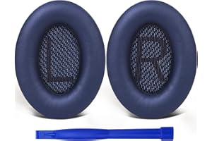 SoloWIT® wymienne poduszki nausznik do Bose Quietcomfort 35 (QC35) i Quiet comfort 35 II (QC35 II) Słuchawki, podkładki do uszu z miękką skórę, pianka izolacyjna hałasu, dodatkowa grubość